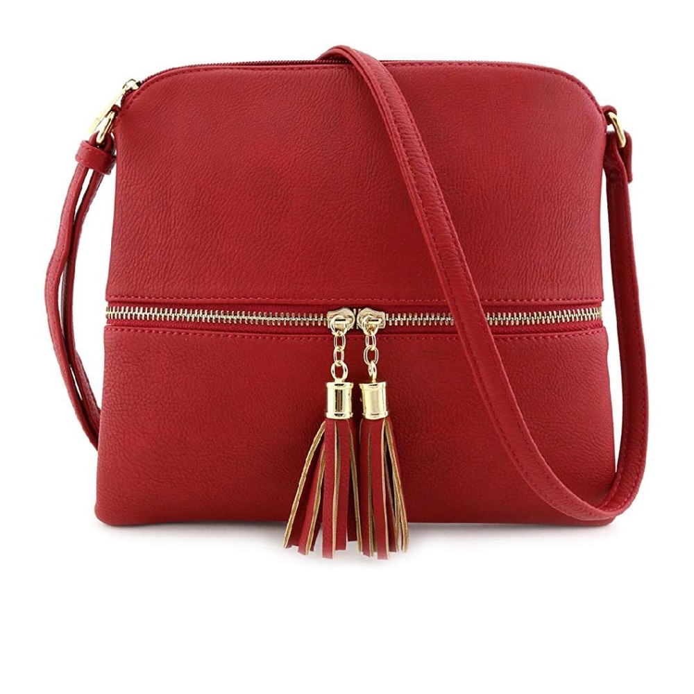 DELLA Red Crossbody Bag